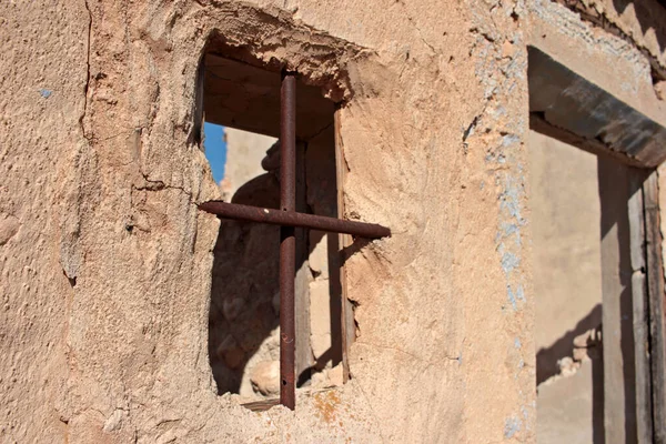 Rovine Vecchia Casa Fattoria Pascolo Cambiamento Della Società Del Clima — Foto Stock