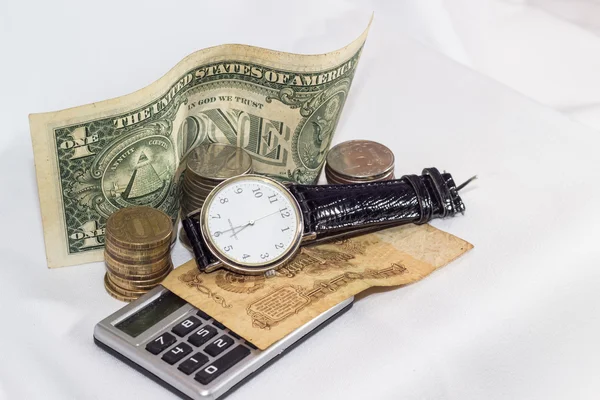 Time is money. Wasting time losing money. — Stock Photo, Image