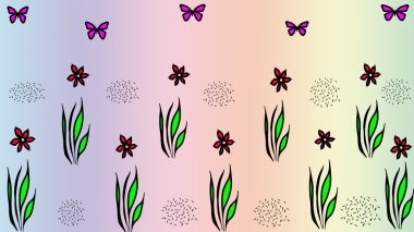 çiçek desenli arka plan