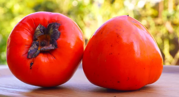 Persimmon orange frais du jardin japonais — Photo