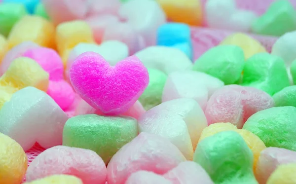 Rainbow decoration heart ball — Stock Photo, Image