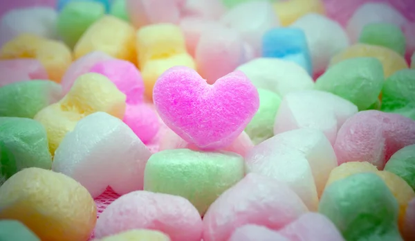 Rainbow decoration heart ball — Stock Photo, Image