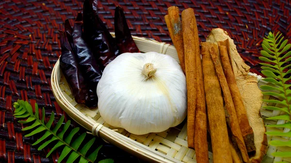 Spezie stagionali per il trucco del cibo tailandese — Foto Stock