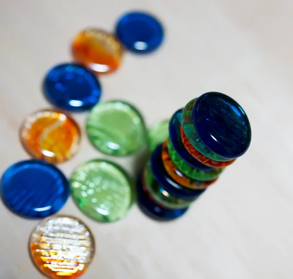 Marbres en verre coloré — Photo