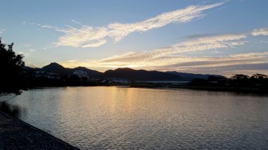 günbatımı gökyüzü bulutlar Güney Japonya