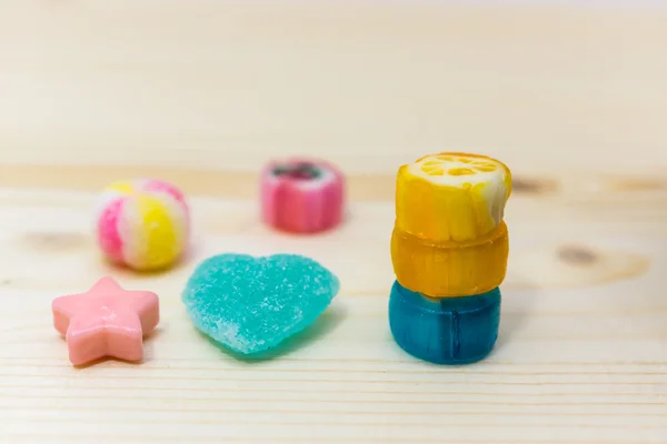 Caramelle giapponesi colorate — Foto Stock