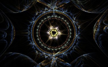 Daire desenli fraktal desen