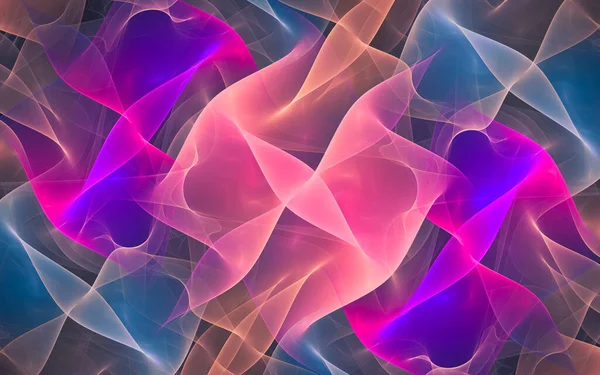 Digital image generated on a computer consisting of beautiful abstract geometric shapes, lines of different colors for a background image or web design — Stock Photo, Image