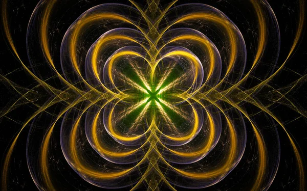 Ilustrație Digitală Imagine Abstractă Generată Floarea Fantastică Fractală Petale — Fotografie, imagine de stoc