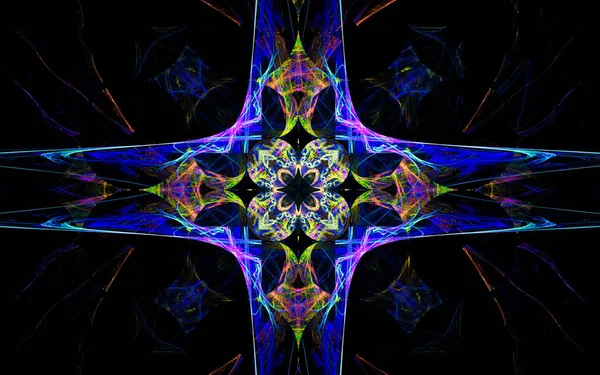 Digitale Illustratie Abstracte Afbeelding Gegenereerd Fractal Achtergrond Afbeelding Behang Patroon — Stockfoto