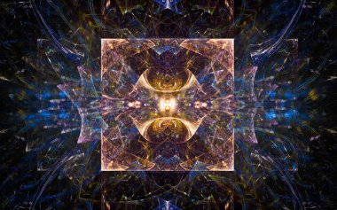 dijital illüstrasyon soyut resim çeşitli geometrik şekillerin fraktal arkaplan resim kalıbı ve bilgisayar grafikleri veya web tasarımı için çeşitli renkler oluşturuldu.