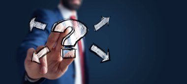 Ekranda insan eli soru işareti