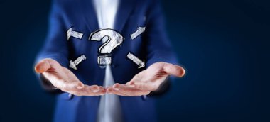 Ekranda insan eli soru işareti