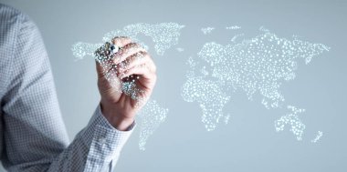 Haritalı el kalemi ekranda