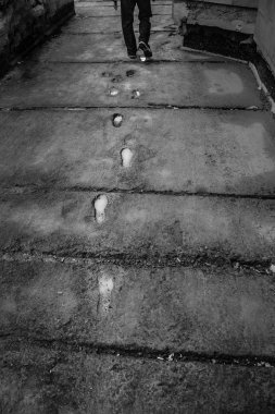 human Footprints clipart