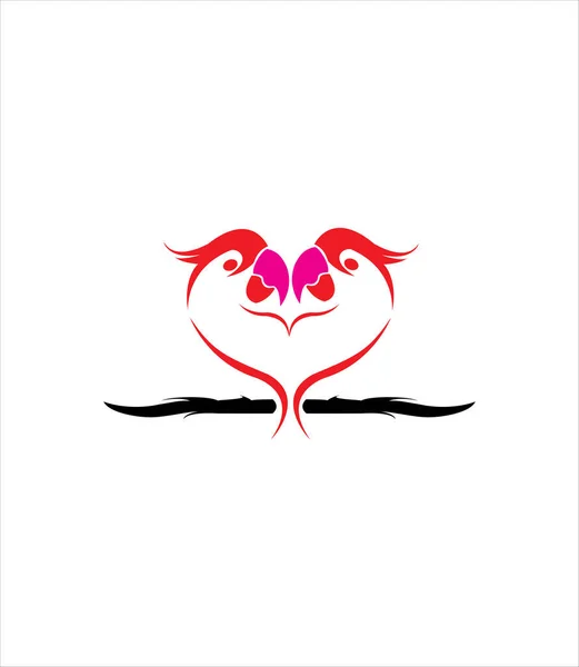 love bird logo, love logo vector