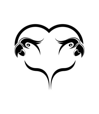 Papağan logosu tasarımı ilham verici