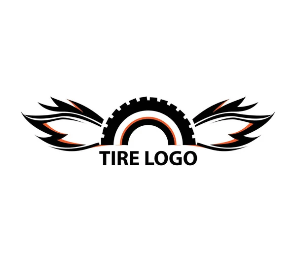 Tire Logo Company Website Simple Trendy Style — Stock Photo, Image