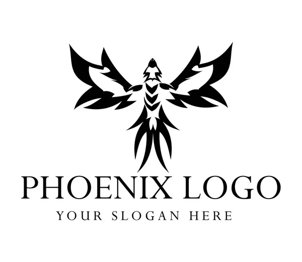 Phoenix Logo Logo Wektor Szablon Obrazu Modny — Zdjęcie stockowe