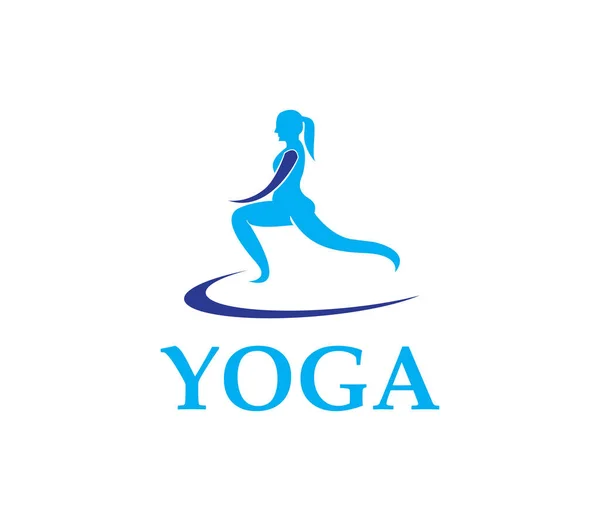Basit modern yoga egzersiz illüstrasyonu ilham verici tasarım