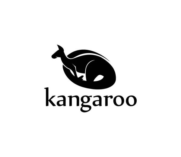 Logo Kangourou Icône Design Simple — Photo