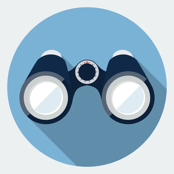Vector binoculars icon — Stock Vector