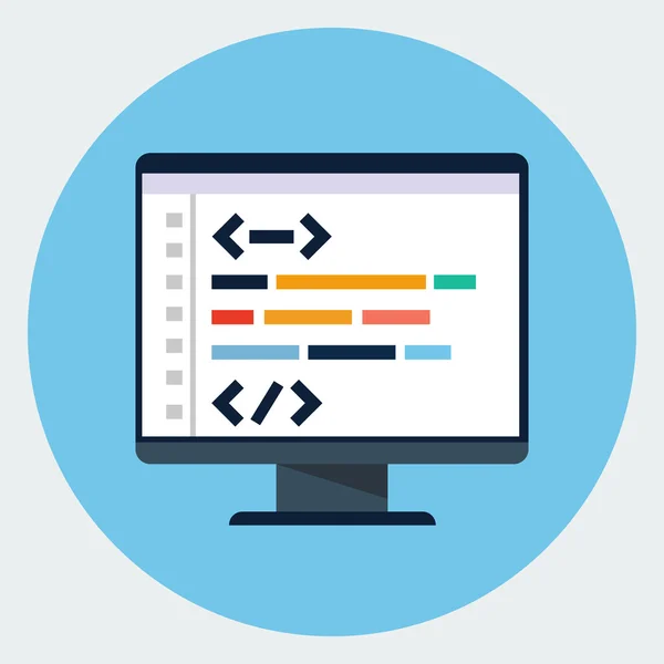 kodlama simge vektör