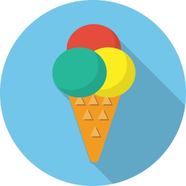 Vektör dondurma simgesi