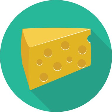 Vektör peynir simgesi