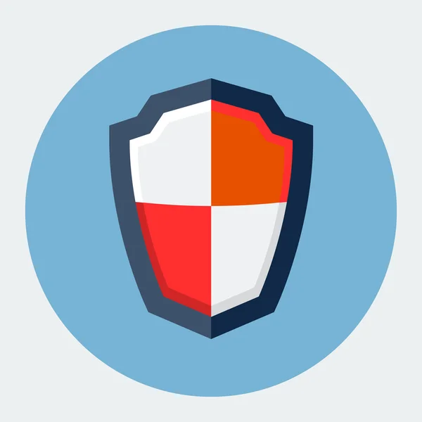 Guardian shield, bescherming platte pictogram — Stockvector