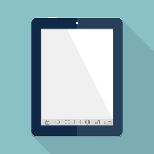 Vektör düz tablet bilgisayar