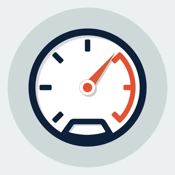 Speedometer flat icon — Stock Vector