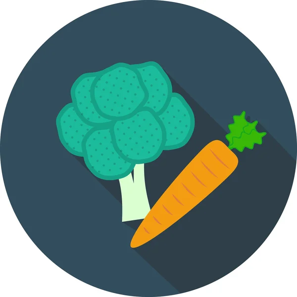 Ícone de vetor vegetais — Vetor de Stock