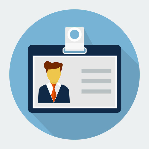 Иконка векторной идентификационной карты
