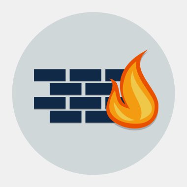 vektör Güvenlik Duvarı simgesi