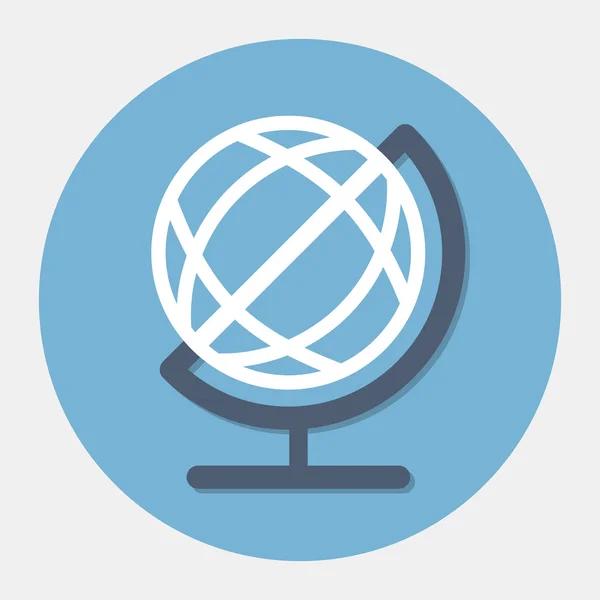 Vector earth globe icon — Stock Vector