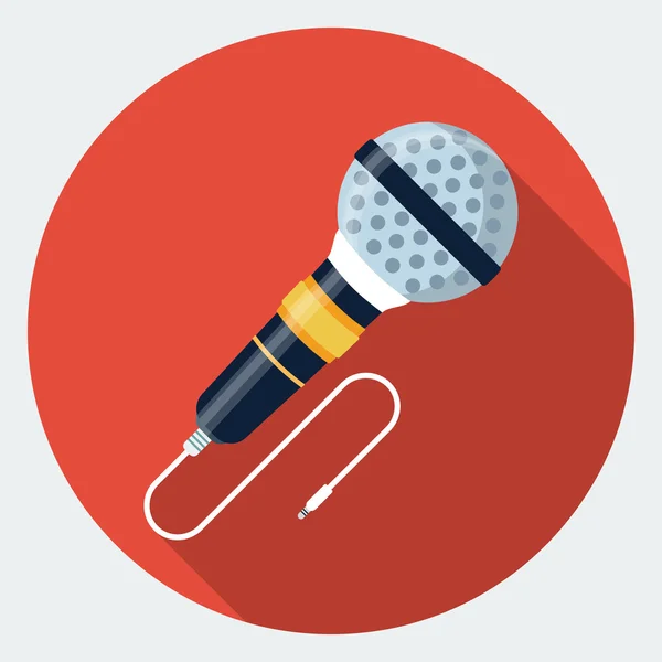 Vector microphone icon — Stock Vector