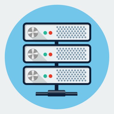 vektör server simgesi