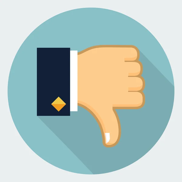 Vector thumb down icon — Stock Vector