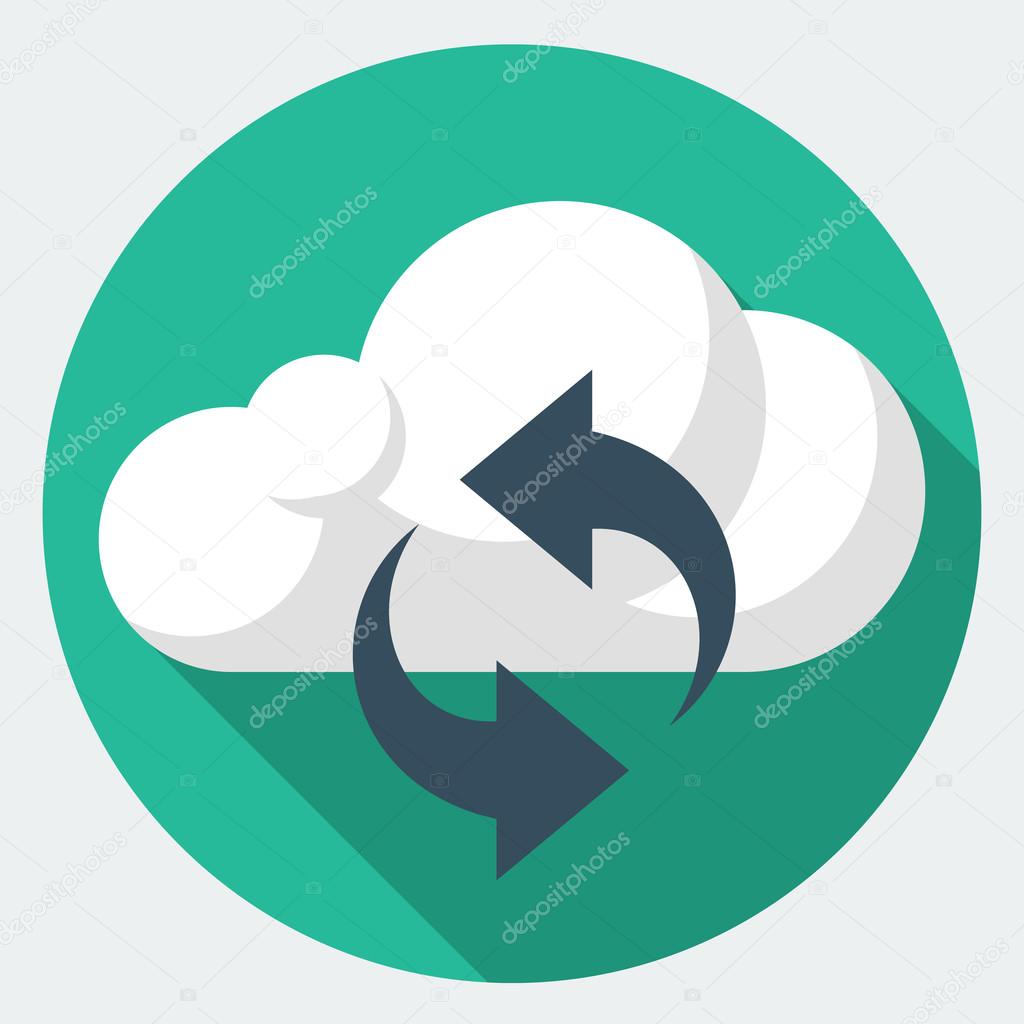 Vector cloud sync icon