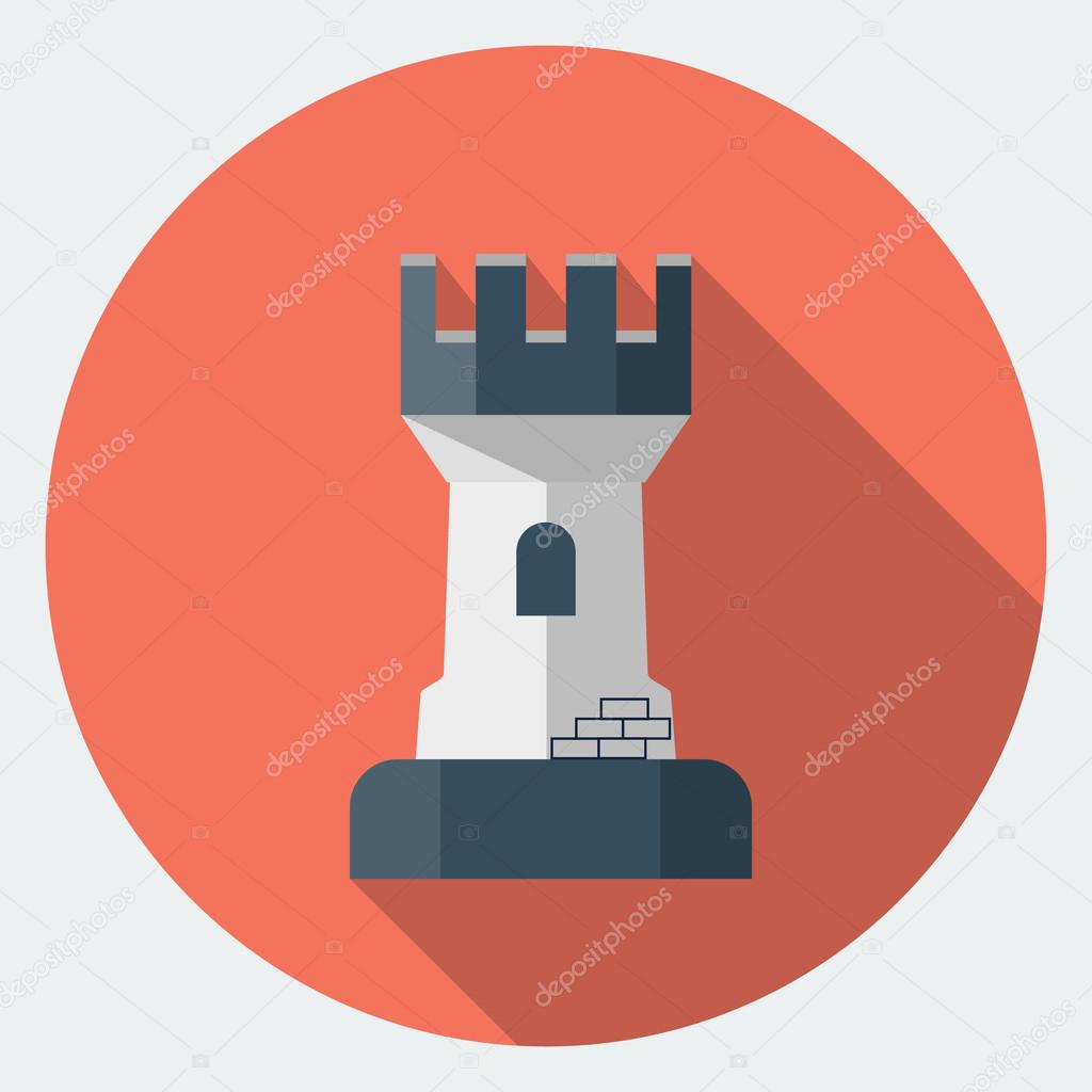 Vector rook chess icon