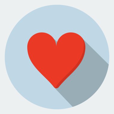 vektörel kalp simgesi