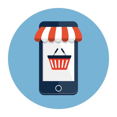 Mobil alışveriş simgesi