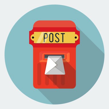 vektör postbox simgesi