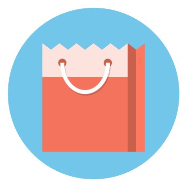 Vektör alışveriş torbası simgesi