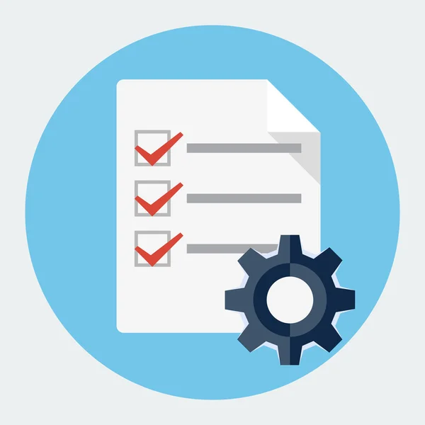 Vector order processing pictogram — Stockvector