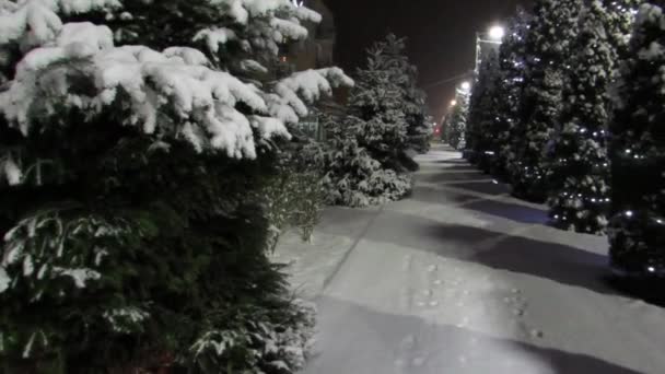 Новогодний Рождественский Фон Бесшовная Петля Видео Анимация Симпатичная Анимация Веселого — стоковое видео