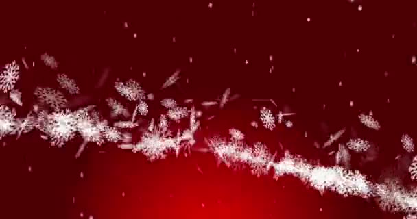 Nový Rok Vánoční Zázemí Bezešvé Smyčka Video Animace Roztomilé Animace — Stock video