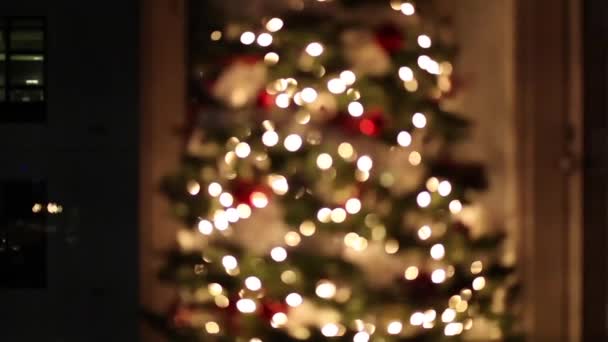 Новогодний Рождественский Фон Бесшовная Петля Видео Анимация Симпатичная Анимация Веселого — стоковое видео
