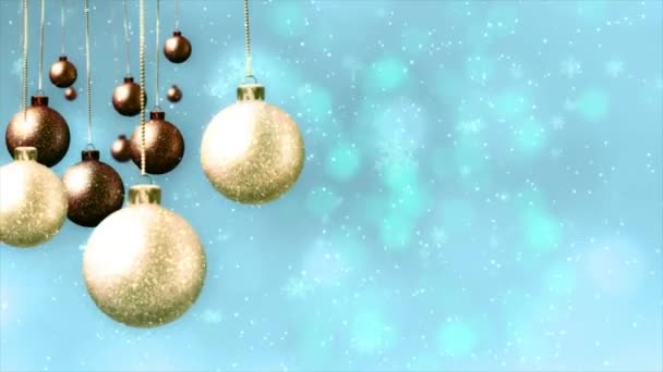 Nouvel Fond Noël Animation Vidéo Boucle Sans Couture Animation Mignonne — Video